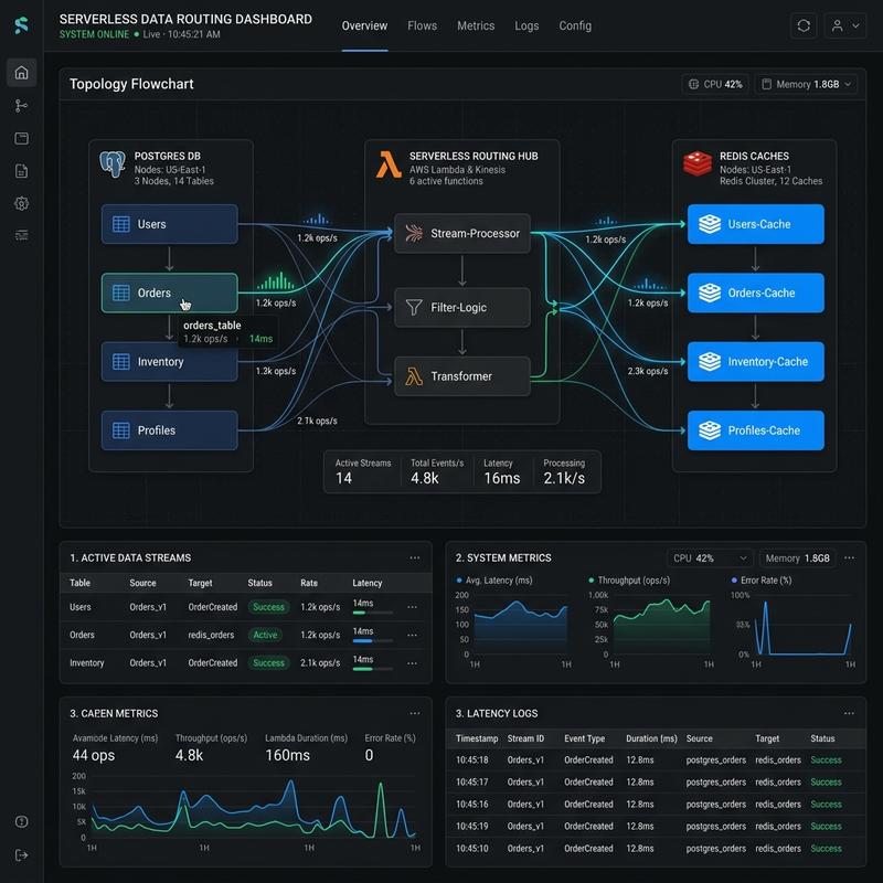 Serverless Telemetry Sync Postgres to Redis Router